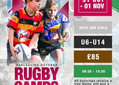 2019 Quins October Rugby Camp