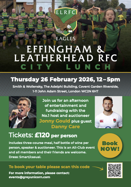 ELRFC City Lunch Promo poster